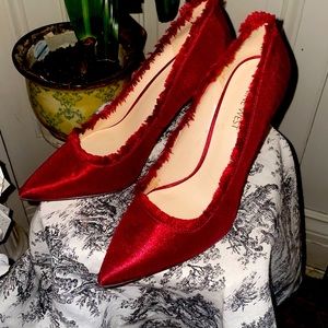 INine west red heels size 8